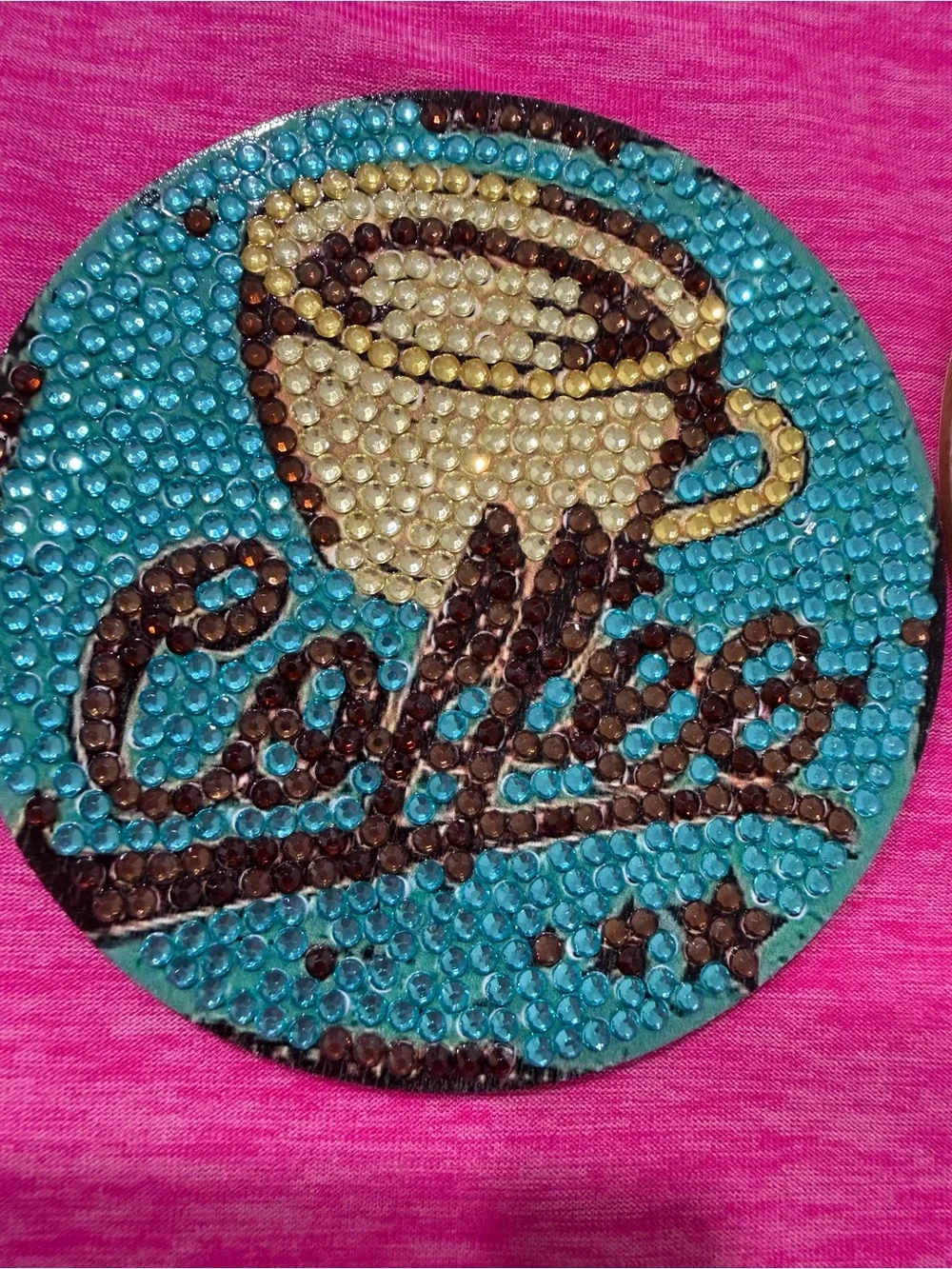 Coffee Cup Decorative Trivet Stand - Brown and Black coasters handmade